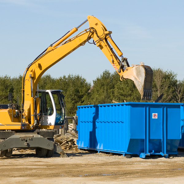 what size residential dumpster rentals are available in North Castle